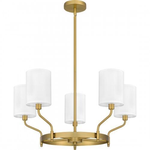 Quoizel PKN5025AB Parkington Chandelier 5 lights aged brass Chandelier