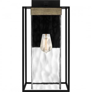 Quoizel LWD8408MBK Longwood Outdoor wall 1 light matte black. Outdoor Lantern