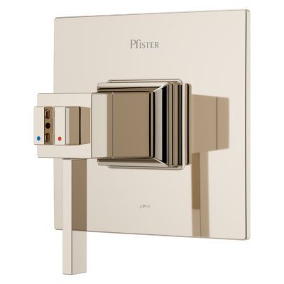 Pfister Polished Nickel Trim Kit for Thermostatic Shower R89-VRVD