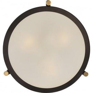 Quoizel QF1715WT Calvary Semi flush wstrn brnz  3lts Semi-Flush Mount