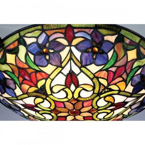 Quoizel TFVT1617VB Violets Floating flush mount tiffany 17"d Flush Mount