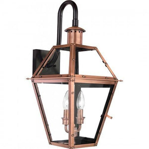 Quoizel RO8411AC Rue De Royal Outdoor wall lntrn aged copper Outdoor Lantern