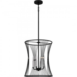 Quoizel LEI2816MBK Leiland Pendant 4 lights matte black. Pendant