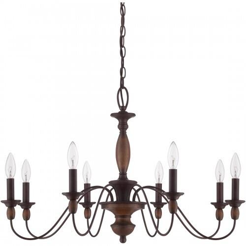 Quoizel HK5008TC Holbrook Chandelier tuscan brown  8lts Chandelier