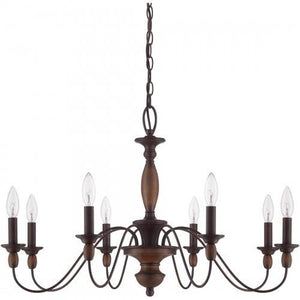 Quoizel HK5008TC Holbrook Chandelier tuscan brown  8lts Chandelier