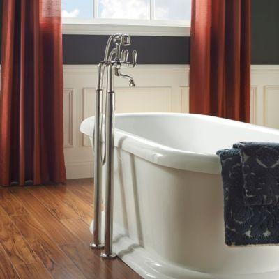 Pfister Polished Nickel Traditional Free Standing Tub Filler LG6-1TFD