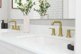 Colfax 2-Handle 8" Widespread Bathroom Faucet in Brushed Gold