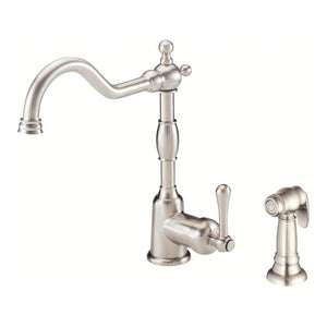 Gerber D401157SS Stainless Steel Opulence Single Handle Kitchen Faucet