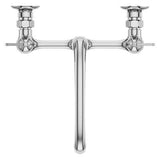 Pfirst Series 2-Handle Wallmount Kitchen Faucet in Polished Chrome