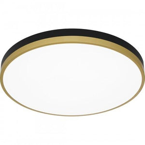 Quoizel WLN1620MBKG Weldin Flush mount led matte black gold Flush Mount