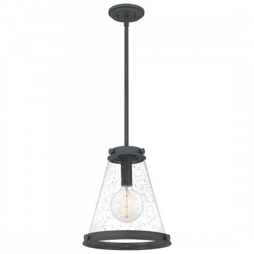 Quoizel QP5260MB Bristol Mini pendant 1 light mottle black Mini Pendant