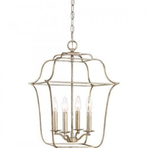 Quoizel GLY5204CS Gallery Foyer 4lt century silver leaf Pendant