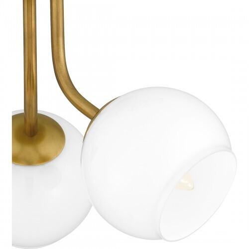 Quoizel QSF5613WS Quoizel Semi-Flush Mount Semi flush 3 lights weathered brass Semi-Flush Mount