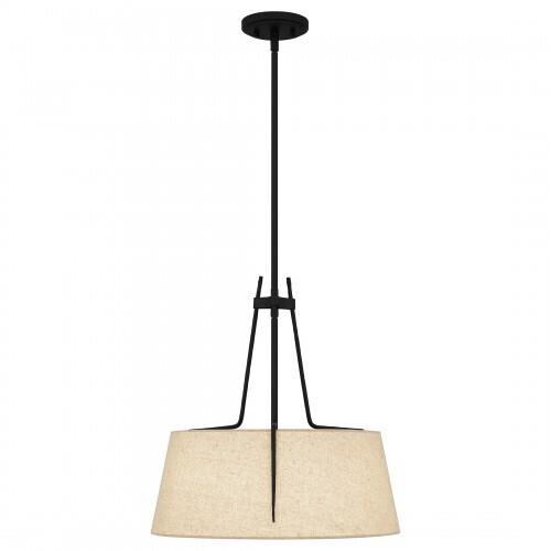 Quoizel LOA2818MBK Leona Pendant 3 lights matte black Pendant