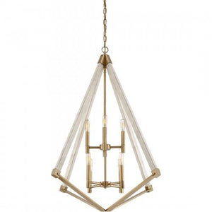 Quoizel VP5208WS Viewpoint Foyer 8lt weathered brass Pendant
