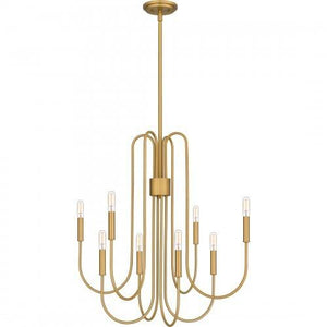 Quoizel CBR5028BWS Cabry Chandelier 8 lights brushed weathered br Chandelier