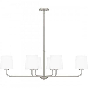 Quoizel GGR642BN Gallagher Linear chandelier 6 lights brushed nicke Island Light