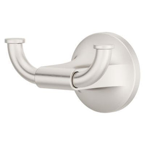 Pfirst Modern Robe Hook in Spot Defense Brushed Nickel