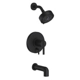 Gerber D512058BSTC Parma Tub & Shower Trim Kit, 2.0GPM - Satin Black