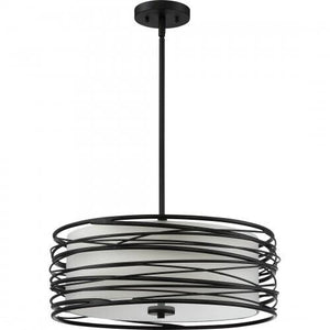 Quoizel SPL2820K Spiral 3lts pendant mystic black Pendant