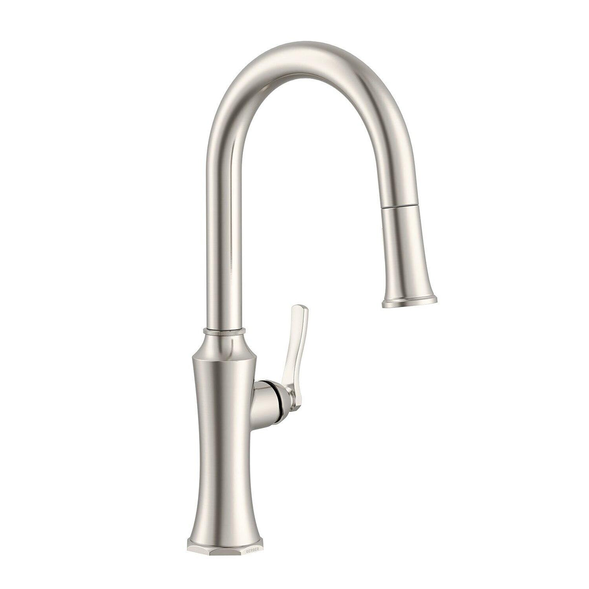 Gerber D454028 Chrome Draper Single Handle Pull-down Kitchen Faucet