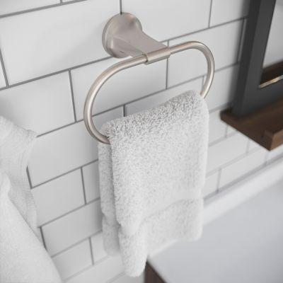 Pfister Spot Defense Brushed Nickel Towel Ring BRB-PFM0GS