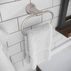 Pfister Spot Defense Brushed Nickel Towel Ring BRB-PFM0GS