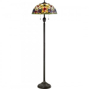 Quoizel TFVT9362VB Violets Floor lamp tiffany 18"d Floor Lamp