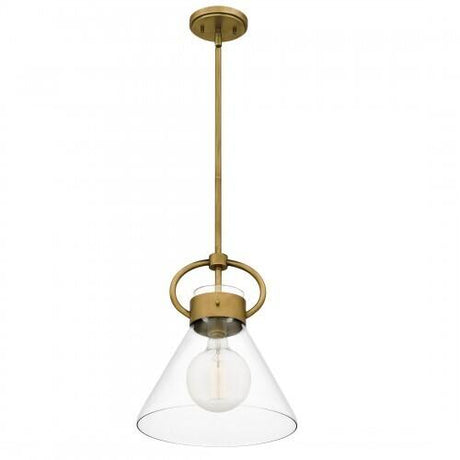 Quoizel WBS1512WS Webster Mini pendant 1 light weathered brass Mini Pendant