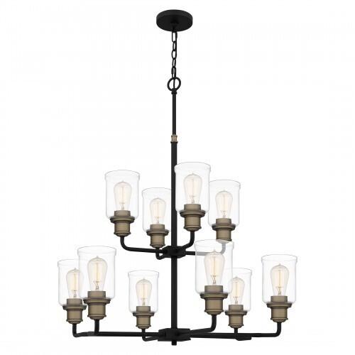 Quoizel COX5030MBK Cox Chandelier 10 lights matte black Chandelier