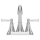 Saxton 2-Handle 4" Centerset Bathroom Faucet in Polished Chrome