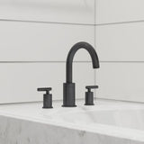 Contempra 2-Handle Roman Tub Trim Handles in Matte Black