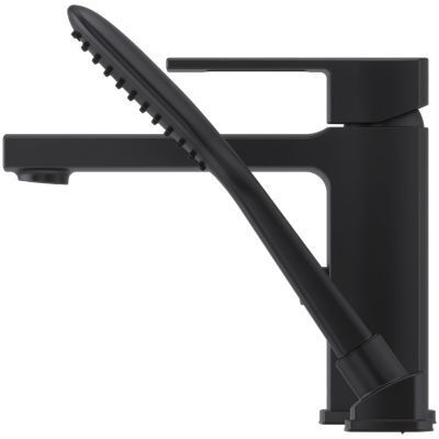 Black Deckard Single Control 1-hole Roman Tub and Handshower, Trim ... RT6-2DAB