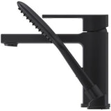 Deckard Single Handle Complete Roman Tub Trim with Handheld Shower in Matte Black
