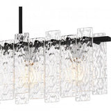 Quoizel PCCAS539MBK Caspian Linear chandelier 5 lights matte black Island Light