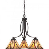 Quoizel TFAS5003VA Asheville Chandelier tiffany valiant bronze 3lt Chandelier