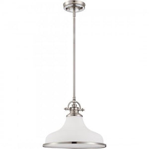 Quoizel GRT2814BN Grant Pendant brsh nikl 1lt Pendant