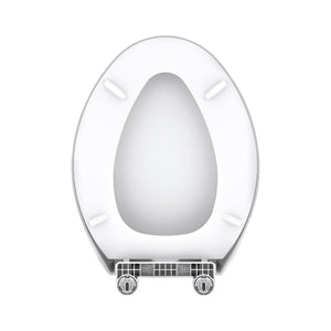 Gerber G0099849 White Adjustable Slow Close Elongated Toilet Seat With Cover