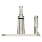 Portland 1-Handle Kitchen Faucet with Side Spray in Stainless Steel