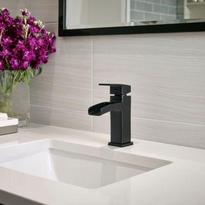 Pfister Black Kenzo Single Control, Centerset Bath Faucet LG42-DF0B