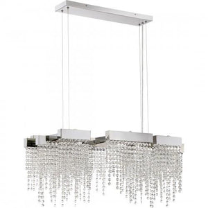 Quoizel PCCL1033PK Crystal Falls Led island polished nickel Island Light