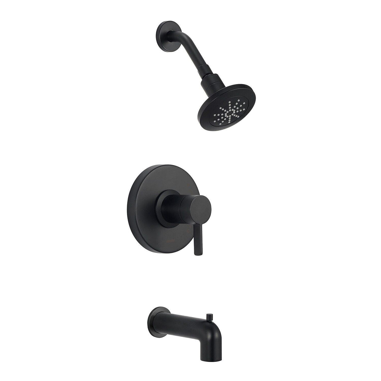 Gerber D511030BSTC Satin Black Amalfi Tub & Shower Trim Kit, 1.75GPM