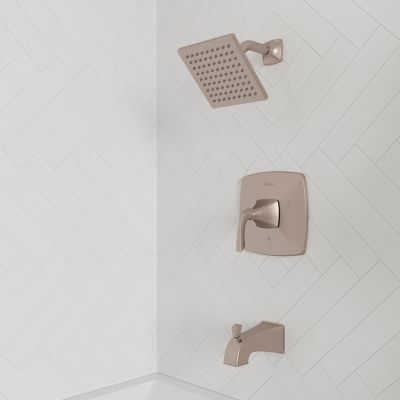 Pfister Brushed Nickel Bronson 1-handle Tub & Shower, Trim Only LG89-8BSK
