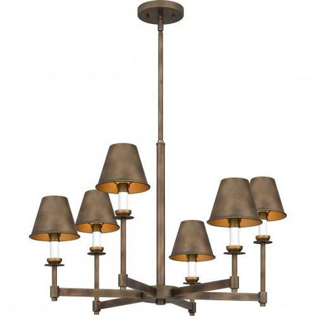 Quoizel CRO5026SU Cross Chandelier 6 lights statuary bronze Chandelier