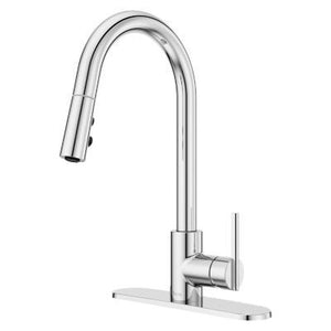 Brislin Pull-Down Kitchen Faucet in Polished Chrome
