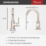 Tenet Single Control 4" Centerset Bathroom Faucet in Brushed Nickel