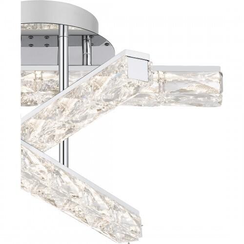 Quoizel PCCME1718C Comet Semi flush led light polished chrome Semi-Flush Mount