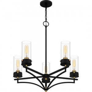 Quoizel HLS5026MBK Hillside Chandelier 5 lights matte black Chandelier