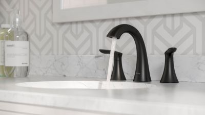 Pfister Matte Black 2-handle 8" Widespread Bathroom Faucet