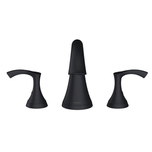 Gerber D300922BST Antioch Three Piece Roman Tub Trim Kit - Satin Black
